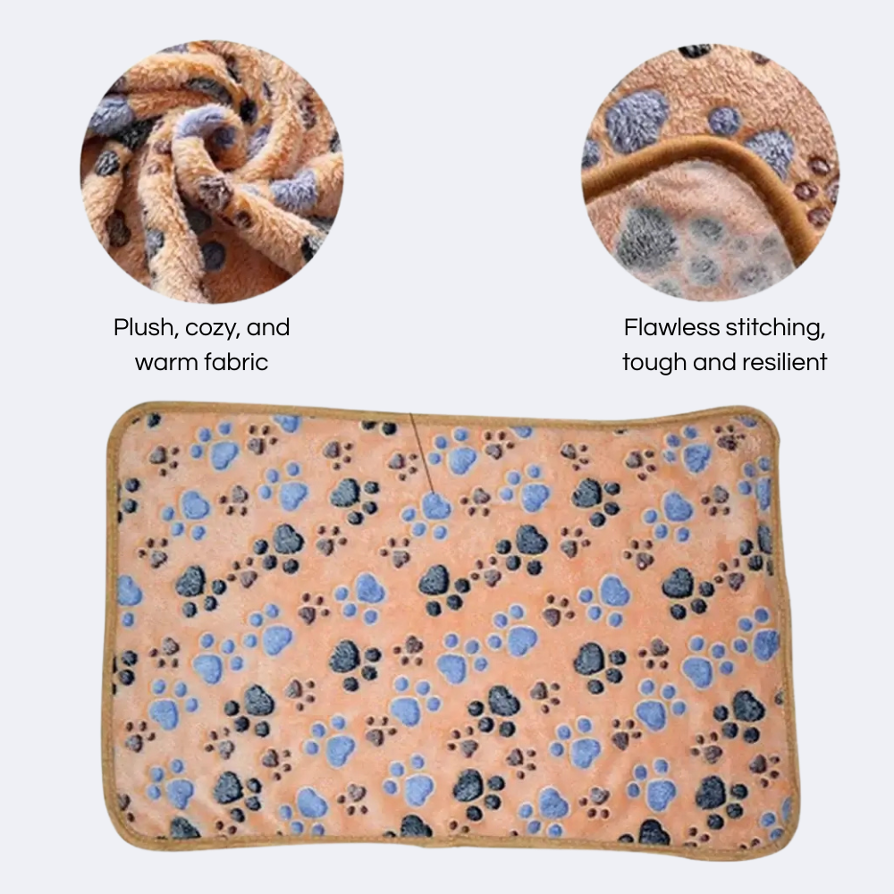 Cozy Cartoon Pet Blanket