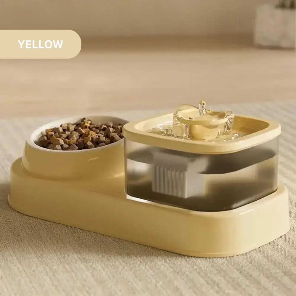 2-in-1 Pet Feeder Fountain