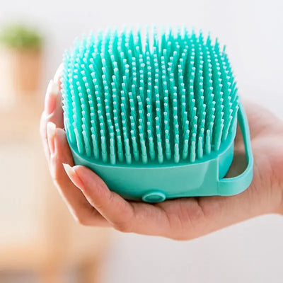 Easy-to-clean silicone pet brush for dogs and cats