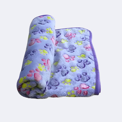 Lightweight pet blanket with playful cartoon designs for everyday use