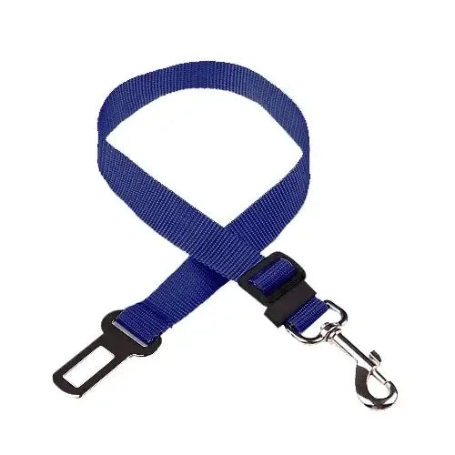 Adjustable car pet harness for dogs with secure seatbelt attachment