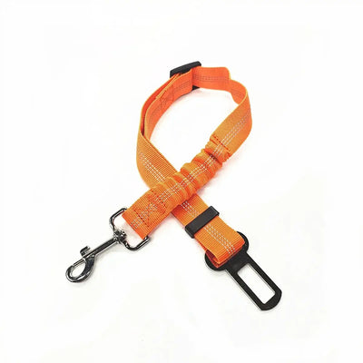 Multi-size pet car harness with sturdy D-ring and seatbelt loop