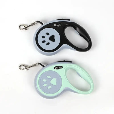 Pet leash with one-touch lock system for secure walking