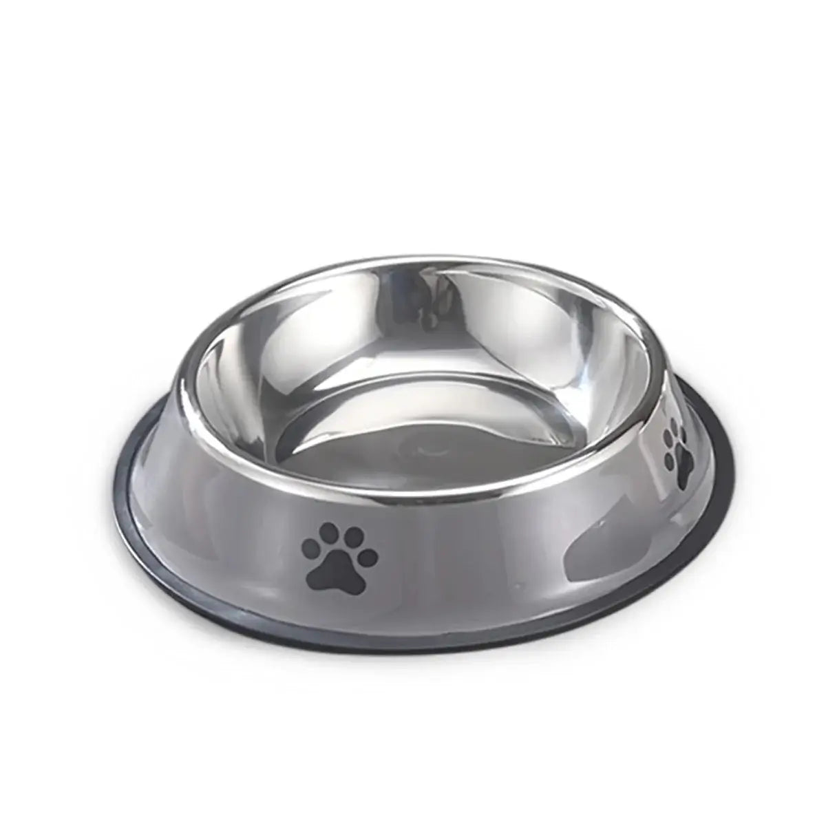 Heavy-duty stainless steel bowl for dogs and cats, easy to clean and rust-resistant.