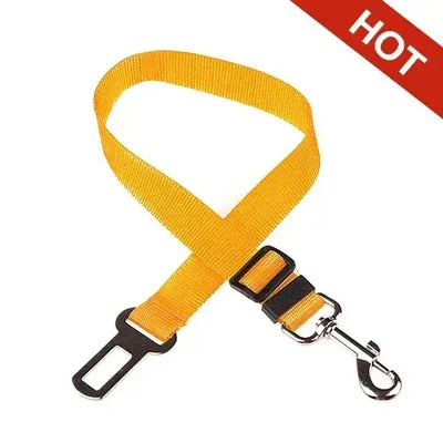 Pet car safety harness with heavy-duty hardware and padding