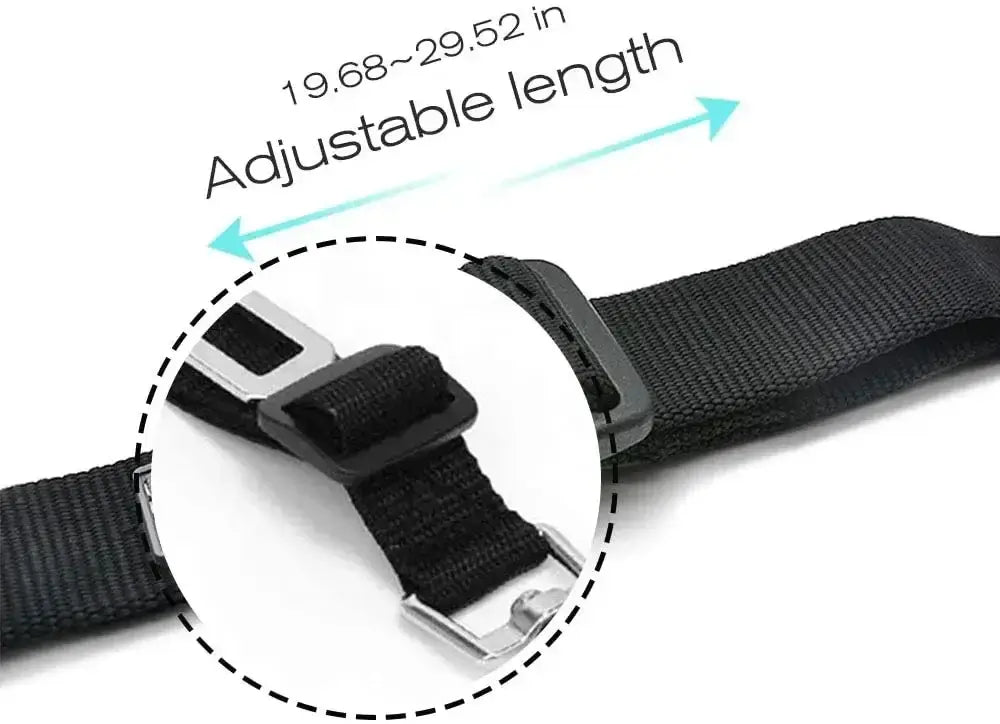 Comfortable car harness for pets with breathable padding
