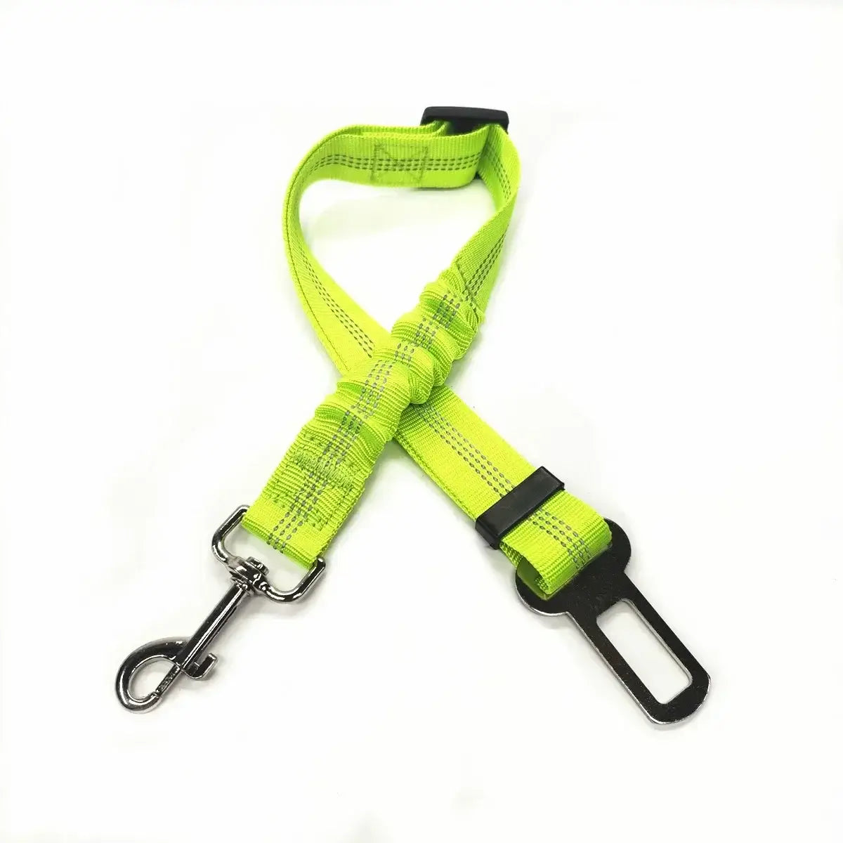 Heavy-duty adjustable harness for secure dog car travel