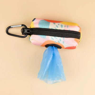 Durable and modern dog waste bag dispenser with metal clip