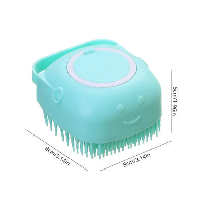 Flexible silicone bristles gently remove loose fur and dirt