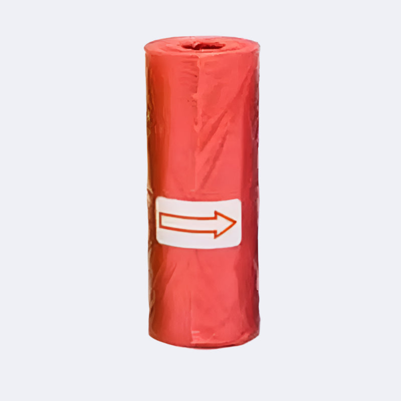 Paw print pet waste bags made to be strong, tear-resistant, and easy to use during walks.