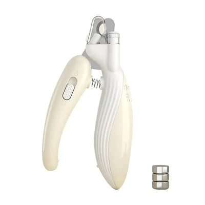 LED pet nail clippers with safety guard for precise trimming