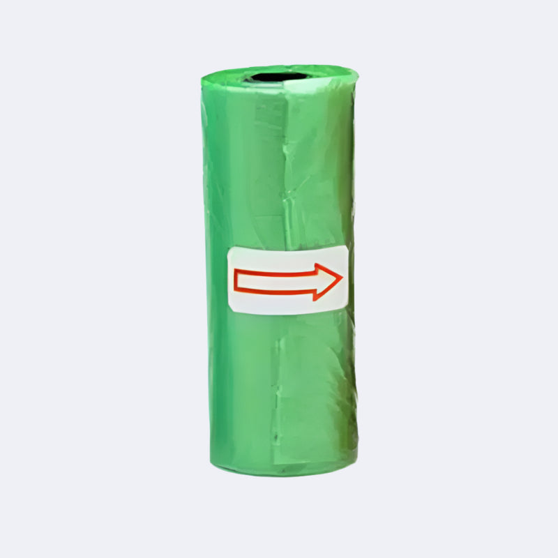 Leak-proof poop bags with cute paw print design for hygienic and mess-free pet waste disposal.