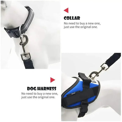Adjustable dog safety harness for travel and daily use