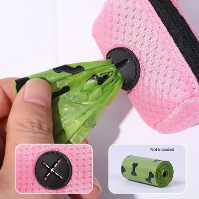 Handy waste bag holder for dog owners, fits standard poop bags