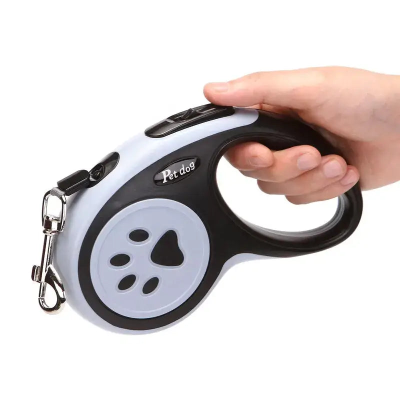 Stylish retractable leash with strong nylon tape extension