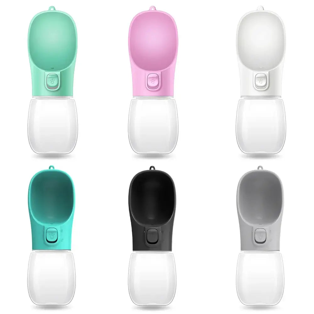 BPA-free leakproof water bottle designed for thirsty pups