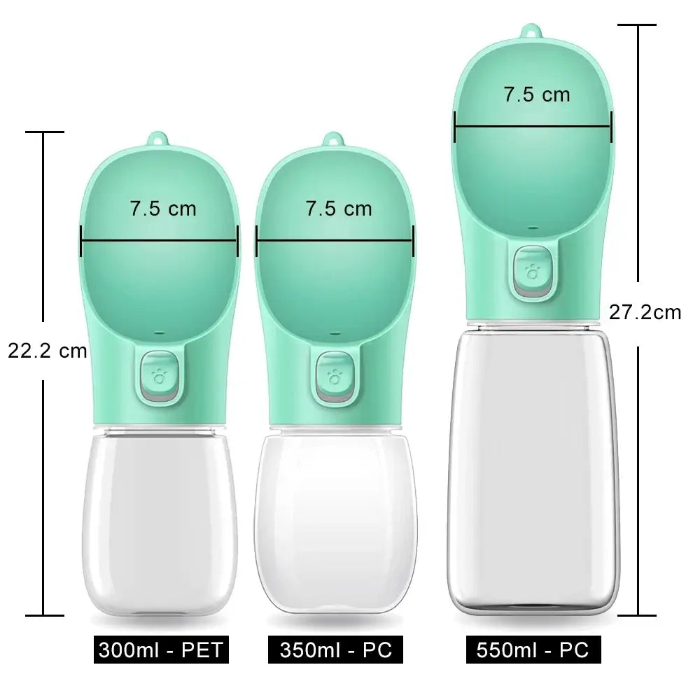 Travel-friendly water dispenser for dogs on hikes and road trips
